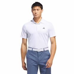 adidas Golf Mens 2025 Performance Left Chest Logo Stretch Polo Shirt - XXXL, White Sport