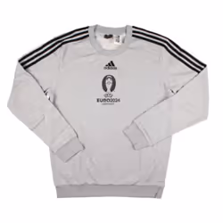 adidas Euro 2024 Official Emblem Crew Sweat (Grey) - XL