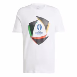 adidas Euro 2024 Official Emblem Trophy T-Shirt - White - 3XL
