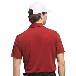 adidas Golf Mens 2025 Ultimate365 Mini Bunker Sustainable Regular Fit Polo Shirt - M, Aurora Ruby
