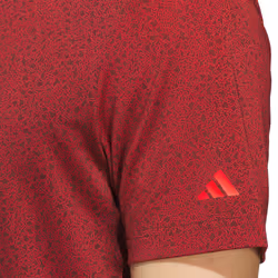 adidas Golf Mens 2025 Ultimate365 Mini Bunker Sustainable Regular Fit Polo Shirt - M, Aurora Ruby