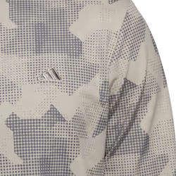 adidas Golf Mens 2025 GO-TO Printed Stretch Sustainable 1/4 Zip Sweater - L, Putty Beige