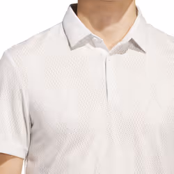 adidas Golf Mens 2025 Ultimate365 Micro Texture Sustainable Polo Shirt - L, White