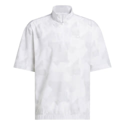 adidas Golf Mens 2025 GO-TO Water Repellent Short Sleeve 1/2 Zip Sweater - L, White