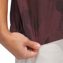 adidas Golf Mens 2025 GO-TO Water Repellent Short Sleeve 1/2 Zip Sweater - L, Aurora Ruby