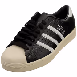 adidas Superstar Vintage Womens Classic Trainers in Black White - 8.5