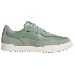 adidas Golf Mens 2025 RETROCROSS 25 Leather Perforated Spikeless Golf Shoes - UK 8, Green/Off White/Gum