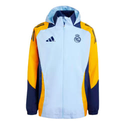 2024-2025 Real Madrid Allweather Jacket (Glow Blue) - XL