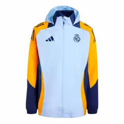 2024-2025 Real Madrid Allweather Jacket (Glow Blue) - M