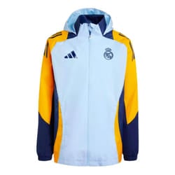 2024-2025 Real Madrid Allweather Jacket (Glow Blue) - M