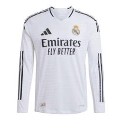 2024-2025 Real Madrid Authentic Long Sleeve Home Shirt - 3XL