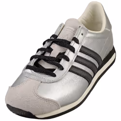 adidas Country Og Womens Fashion Trainers in Silver Black - 4