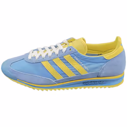 adidas Sl72 Sporty&rich Unisex Fashion Trainers in Blue Yellow - 4.5