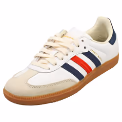 adidas Samba Og Sportyrich Mens Fashion Trainers in White Navy Red - 6.5