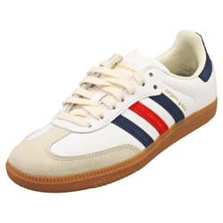 adidas Samba Og Sportyrich Mens Fashion Trainers in White Navy Red - 6.5
