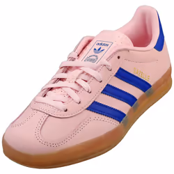 adidas Gazelle Indoor Womens Fashion Trainers in Pink Blue - 7 UK