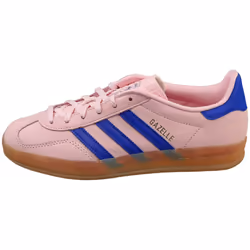 adidas Gazelle Indoor Womens Fashion Trainers in Pink Blue - 4.5