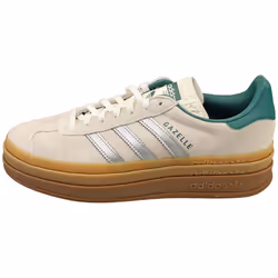 adidas Gazelle Bold Womens Fashion Trainers in Off White Silver - 8.5