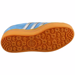adidas Gazelle Bold Womens Fashion Trainers in Blue Silver - 3.5