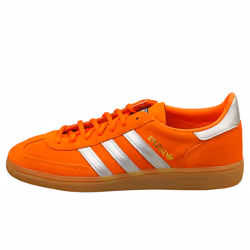 adidas Handball Spezial Mens Fashion Trainers in Orange Silver - 4.5