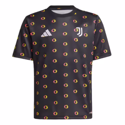 2024-2025 Juventus Pre-Match Shirt (Black) - Kids - LB