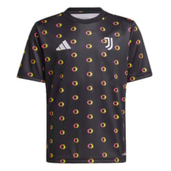 2024-2025 Juventus Pre-Match Shirt (Black) - Kids - LB