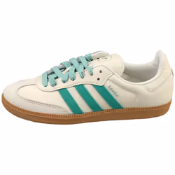 adidas Samba Og Womens Fashion Trainers in Off White Green - 5.5