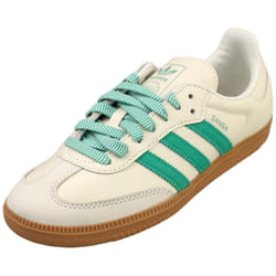 adidas Samba Og Womens Fashion Trainers in Off White Green - 4