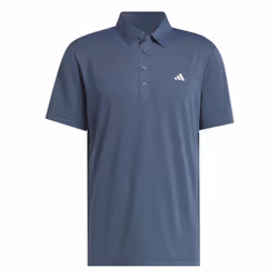 adidas Golf Mens 2025 Tour Textured Print Recycled Left Chest Polo Shirt - L, Collegiate Navy
