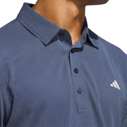 adidas Golf Mens 2025 Tour Textured Print Recycled Left Chest Polo Shirt - XL, Collegiate Navy
