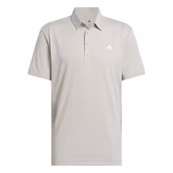 adidas Golf Mens 2025 Tour Textured Print Recycled Left Chest Polo Shirt - L, Putty Beige