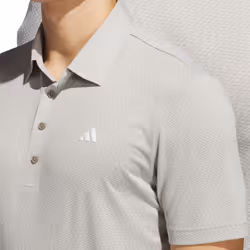 adidas Golf Mens 2025 Tour Textured Print Recycled Left Chest Polo Shirt - L, Putty Beige