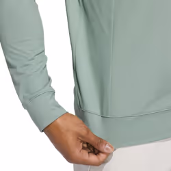adidas Golf Mens 2025 Tour Water Repellent Stretch Knit 1/4 Zip Sweater - M, Silver Green