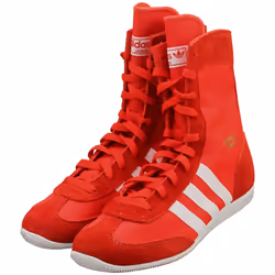 adidas Japan H Womens Boxing Shoes in Red White - 7 UK
