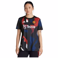 2024-2025 Man Utd Pre-Match Shirt (Black) - Womens - XL