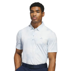 adidas Golf Mens 2025 Ultimate365 Tour Printed Breathable Left Chest Polo Shirt - XL, Wonder Blue/White