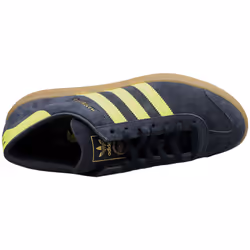 adidas Hamburg Womens Fashion Trainers in Navy Yellow - 8