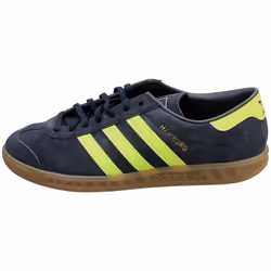 adidas Hamburg Womens Fashion Trainers in Navy Yellow - 7.5 UK