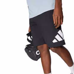 Adidas Essential Mens Shorts Poly Cotton Dri Fit Sportswear - Black, L