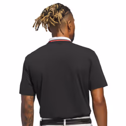 adidas Golf Mens 2025 Beyond The Course Twist Knit Breathble Polo Shirt - XL, Black