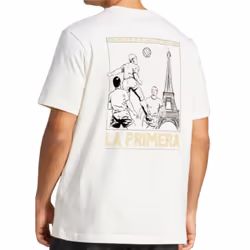 2024-2025 Real Madrid UCL Heavy Cotton Tee (Off White) - M