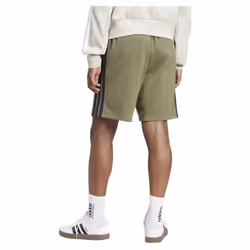 Adidas Essential 3 Stripes Mens French Terry Shorts - Olive, S