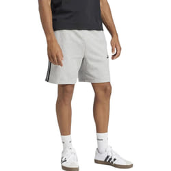 Adidas Essential 3 Stripes Mens French Terry Shorts - Grey, M