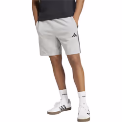 Adidas Essential 3 Stripes Mens French Terry Shorts - Grey, M