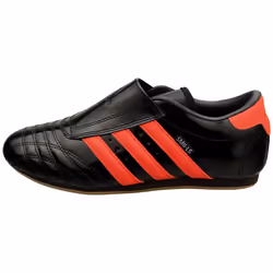 adidas Taekwondo Womens Fashion Trainers in Black Red - 8