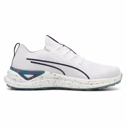Puma Golf Mens X Ptc Electrocat Nitro Palm Spikeless Shoes - UK 8.5, White/Blue/Green