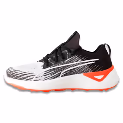 Puma Golf Mens 2024 Electrocat Waterproof Knitted Upper Nitro Foam Shoes - UK 11, White/Black/Red Blast