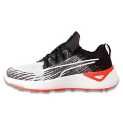 Puma Golf Mens 2024 Electrocat Waterproof Knitted Upper Nitro Foam Shoes - UK 11, White/Black/Red Blast