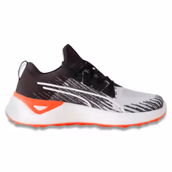 Puma Golf Mens 2024 Electrocat Waterproof Knitted Upper Nitro Foam Shoes - UK 11, White/Black/Red Blast