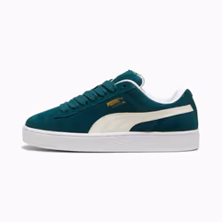 ) Puma Suede XL Suede Dark Green Trainers - Green, 9 (Adults'